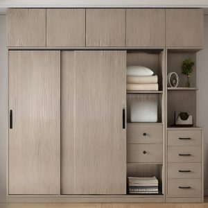 Mẫu tủ quần áo có kệ đẹp, hiện đại GHS-52180