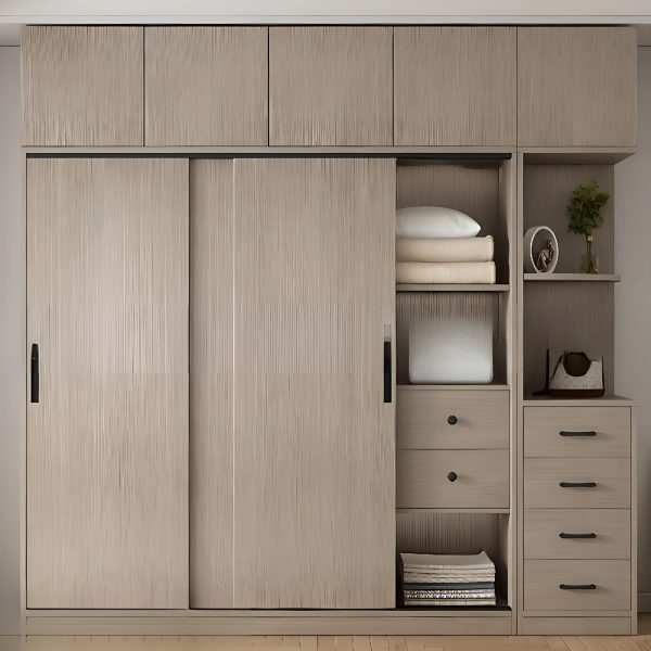 Mẫu tủ quần áo có kệ đẹp, hiện đại GHS-52180
