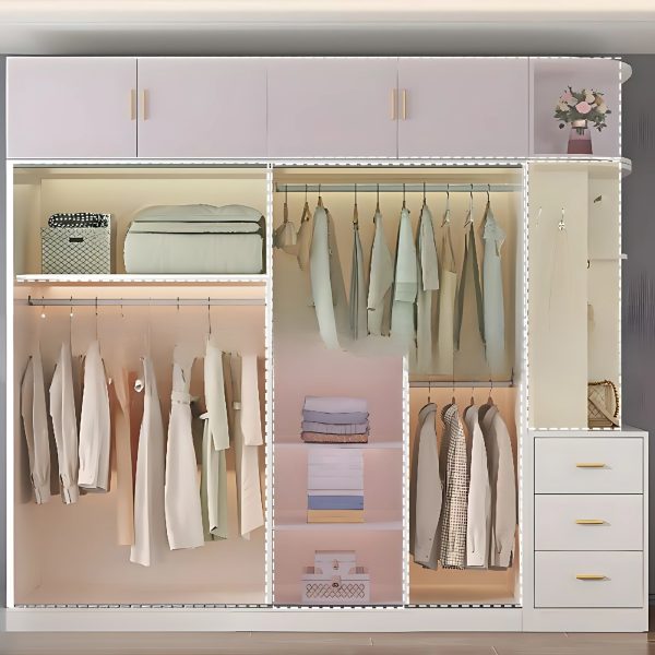Tủ Quần Áo Gỗ Công Nghiệp MDF Cao Cấp Hiện Đại - TAM056 - Hình ảnh 3