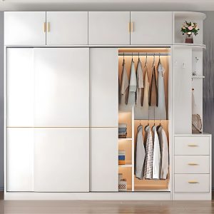 Tủ Quần Áo Gỗ Công Nghiệp MDF Cao Cấp Hiện Đại - TAM056