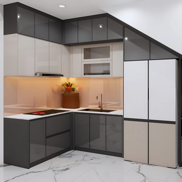 Tủ bếp MDF Phối Màu Thanh Lịch Và Thiết Kế Tối Ưu - Hình ảnh 2