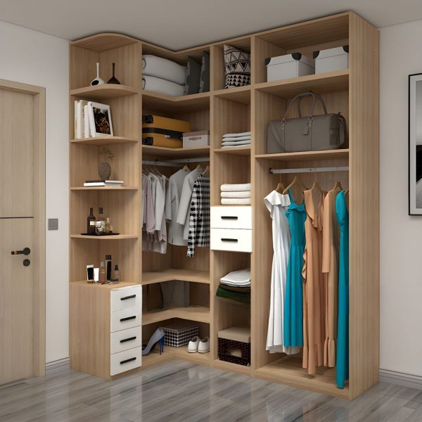 Tủ Quần Áo Gỗ Công Nghiệp MDF Tối Ưu Không Gian M027 - Hình ảnh 3