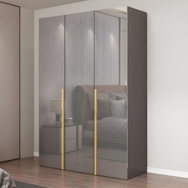 Tủ Quần Áo Gỗ MDF Màu Xám Sang Trọng, Hiện Đại M049 - Hình ảnh 3