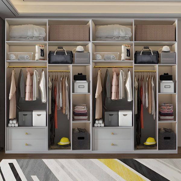 Tủ Quần Áo Gỗ MDF Cao Cấp, Thanh Lịch Hiện Đại M051 - Hình ảnh 2