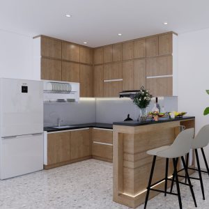 Tủ Bếp Gỗ Công Nghiệp MDF