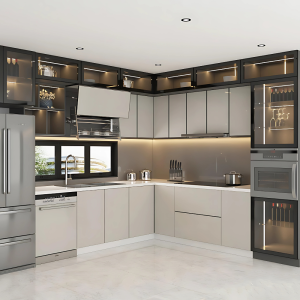 Mẫu Tủ Bếp Hợp Kim Nhôm 19
