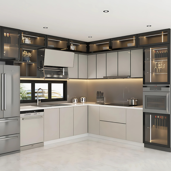 Mẫu Tủ Bếp Hợp Kim Nhôm 19