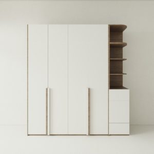Tủ Quần Áo Gỗ MDF Có Kệ Góc