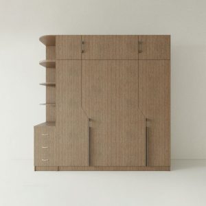 Tủ Quần Áo Gỗ MDF Có Kệ Góc