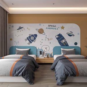Mẫu Phòng Ngủ Cho 2 Bé Trai Cực Đẹp Phong Cách LG249